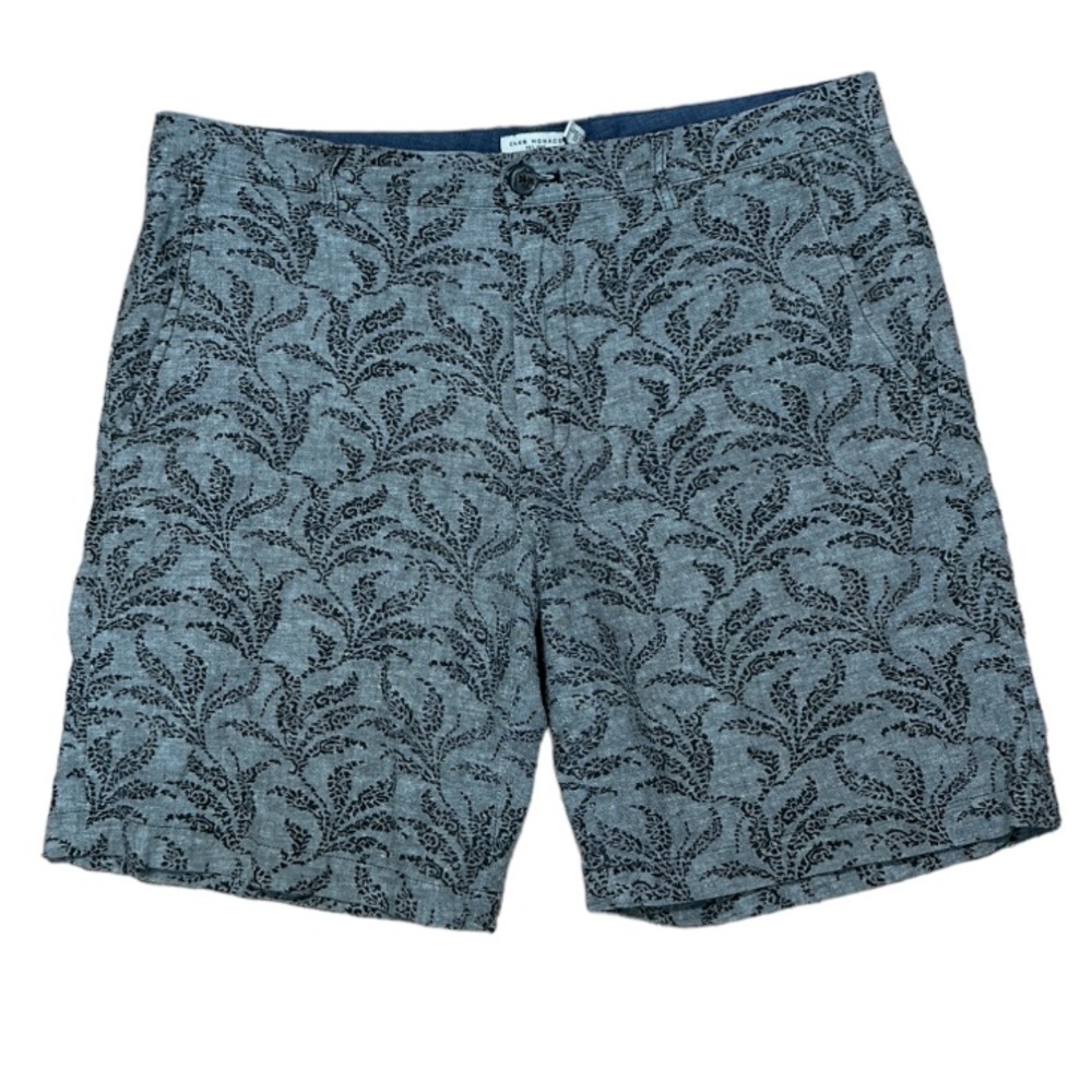 Club Monaco Maddox fit leaf print shorts 31 - Picture 3 of 9